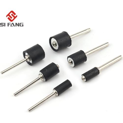10pc Rubber Mandrel 1/2, 3/8 , 1/4 inch Grinder Drum Sanding Sandpaper Circle Kit Polishing Nails For Dremel Rubber Drum Mandrel