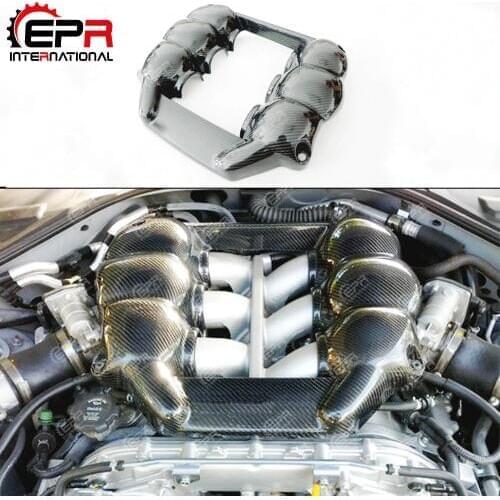 Car-styling For Nissan R35 GTR CBA DBA M-Style Carbon Fiber MINE Engine Cover Glossy Finish GT-R Interior Trim Tuning Kit Part