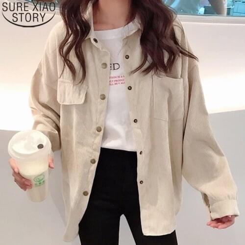 SURWENYUE Women's Corduroy Shirts