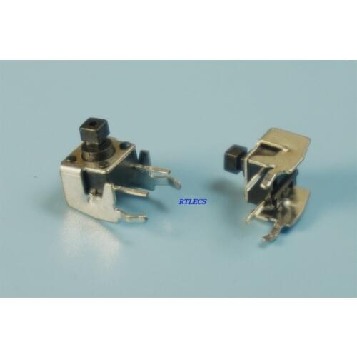 1000pcs Tact Switch 6x6x7.3 mm Tactile Switch SPST-NO Square Knob 7.30 mm Height Right Angle Through Holes PCB