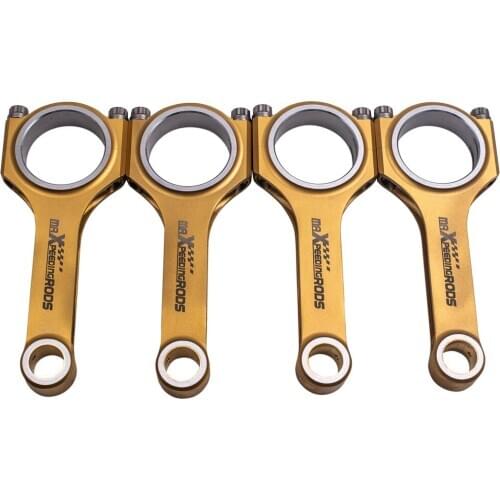 Titanizing Connecting Rods Conrods For Audi A3 8L1 1996-2003 Hatchback 1.9 TDI 144mm Convertible 1.9 2.0 4340 Racing Rods