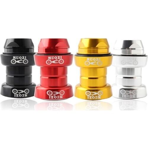 Vintage Gloss Bicycle Threaded Alloy Road Bike Headset 22.2/1" Tooth Front Fork for Road Fixed Gear Folding Cycling Repair Parts