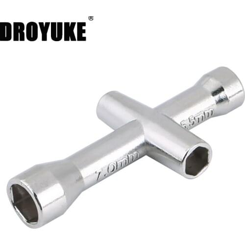 Droyuke M2 M2.5 M3 M4 Screw Nut Hexagonal Cross Wrench Sleeve Maintenance Tool 4 Size Sleeve Wrench for printer Ender 3 and car