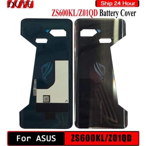 Rear Back Housing Door For Asus ROG phone ZS600KL Glass Battery Cover Back cover Housing Replacement Parts for ASUS Z01QD