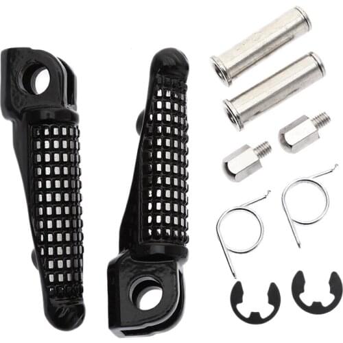 1 Pair Aluminum Motorcycle Motorbike Front Footrests Foot Pegs for Kawasaki Ninja ZX10R 2004-2013 Ninja 650R(EX650) 2006-2013 12