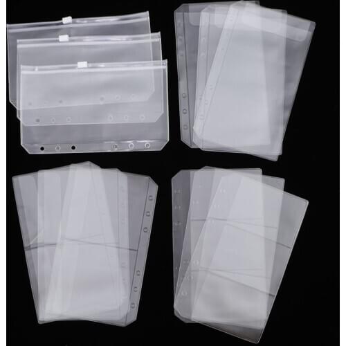 12 Pack Binder Pocket 6 Holes 5.12x3.15inch A6 Size Zipper Folders Provide