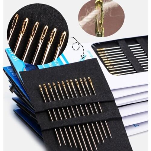 12PCS/Lot Multi-size Side Opening Needles Blind Needle Hot Sale DIY Sewing Stainless Steel High Quality Sewing Needle Darning