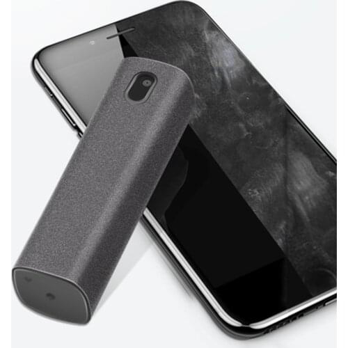 2Pcs Touchscreen Cleaners 2 In 1 Spray Portable Microfiber Computer Mobile Phone Screen Dust Removal Tool Screen Cleaner