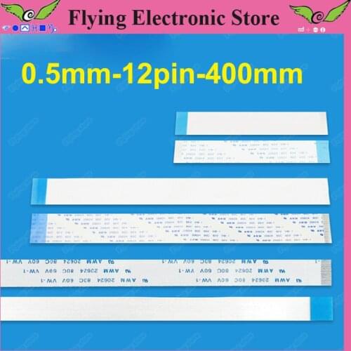 20pcs/lot FFC FPC Flexible Flat Cable 0.5mm pitch 12pin 400mm Isotropy Type A cable,20624.Welcome custom-made Order