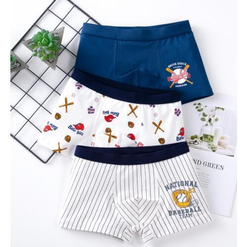 3 pcs /lot Tobani 2019 new childrens underwear boys cotton boxer panties baby kid briefs the best quality shorts free shipping