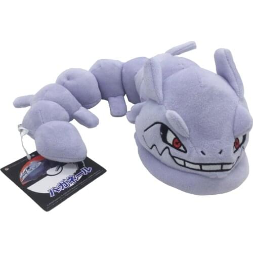 30cm TAKARA TOMY Pokemoned Onix Steelix Kawaii plush toys dolls With tag Bendable Snake shape stuffed toys for Children gifts