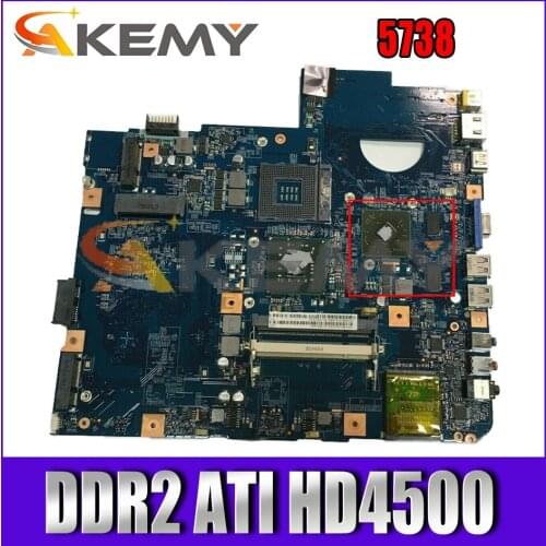 AKEMY MBPKE01001 MB.PKE01.001 48.4CG07.011 Mainboard For acer aspire 5738 Laptop motherboard DDR2 ATI HD4500 video card