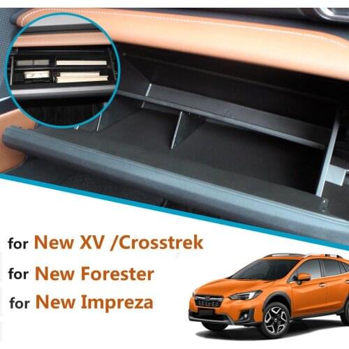 Car Glove Box Interval for Impreza XV 2018-2020 Crosstrek Forester 2019-2021 Accessories Tidying Central Co-pilot Storage Box