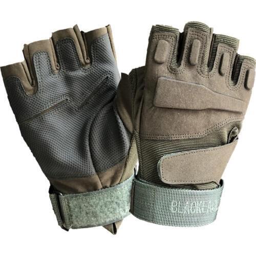 Outdoor Army Fans Tactic Military Glove Camping Rock Climbing Fighting Hunting Hiking Bicycle Ride Action Motorcycle Half Finger