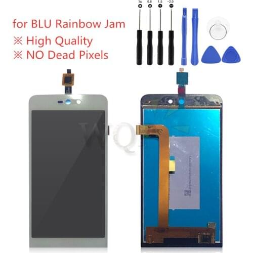 For blu Rainbow Jam LCD Display Touch screen digitizer Assembly for blu Rainbow Jam 4gb +tools repair parts