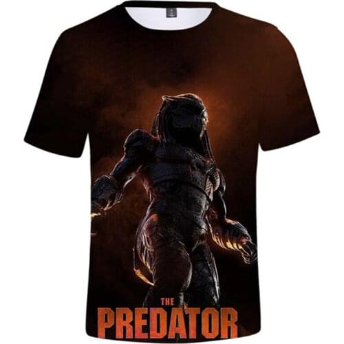 Summer Women Men Fashion 3D T-Shirts Alien VS Predator Harajuku Tshirts Teen Boys Girls Kids Clothes Horror Film Funny Tee Tops