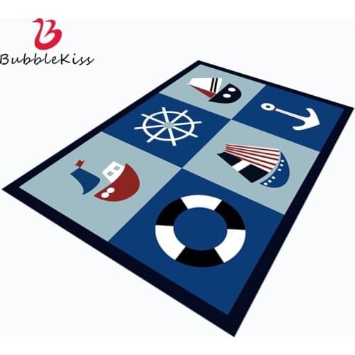Steamship Style Sea Carpets For Living Room Decorate Kid Room Rugs Home Floor Carpeting Area Rugs Fashion Decor Door Mat Quality
