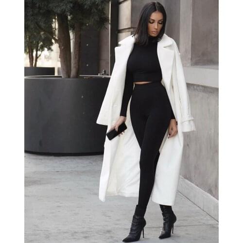 Cotton Solid Casual Tracksuit Woman Two Piece Set Skinny Long Sleeve Fitness Crop Top High Waist Legging Sportswear Gray Outfits