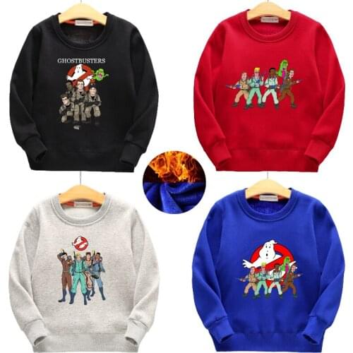 2021 Ghostbuster Winter Autumn Casual style 100% Cotton Print Hoodies For Children 4 6 8 10 12 T