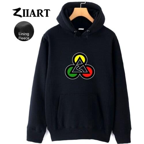 Poker Club Egypt Pyramids Jamaica Reggae Red Yellow Green Triangle Circle Autumn Winter Fleece Man Boys Hoodies ZIIART