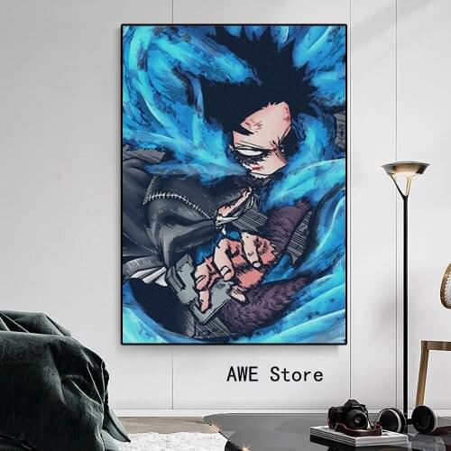 Canvas Painting Anime Posters My Hero Academia Bakugo Katsuki Shoto Todoroki Izuku Midoriya Wall Art Picture Home Decor
