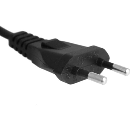 Short C7 To EU European 2-Pin Plug AC Power Cable Lead Cord 1.5M 5Ft Figure 8 L4MB