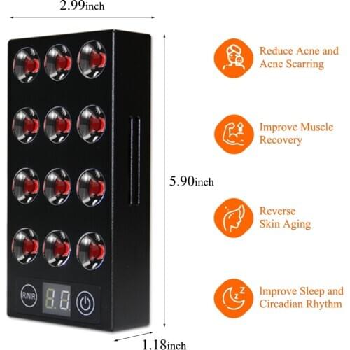 IDEA THERAPY Red Infrared 630nm 670nm 850nm Torch 660nm High Power 3w Infared Lamp Led Light Therapy Device