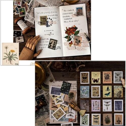 Creative Journaling Book LOMO Cards Stationery Notepad Sticky Stickers Aesth 45pcs/pack Ins Style Travel City Vintage Sticker