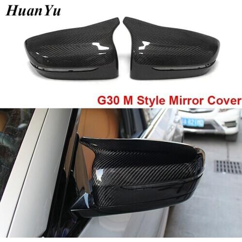 Replace G30 RHD & LHD Carbon Fiber Side Door Rearview Caps for BMW 5 6 7 Series G11 G12 G31 GT G32 2017 2018 2019 Mirror Cover