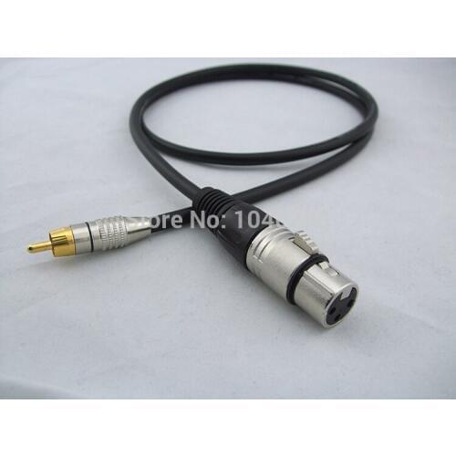 Mother dragon card to lotus XLR to RCA Signal lines Audio line Audio power amplifier connection line 2M 6.4ft