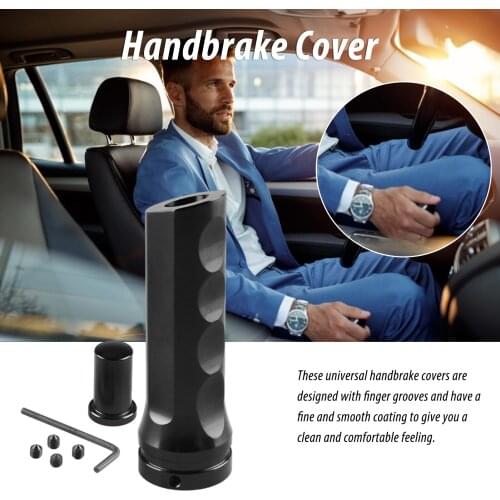 Car Modified Aluminum Alloy Handbrake Cover Anti-Slip Handle Cover Car Anti-skid Handbrake Cover Car Accessories