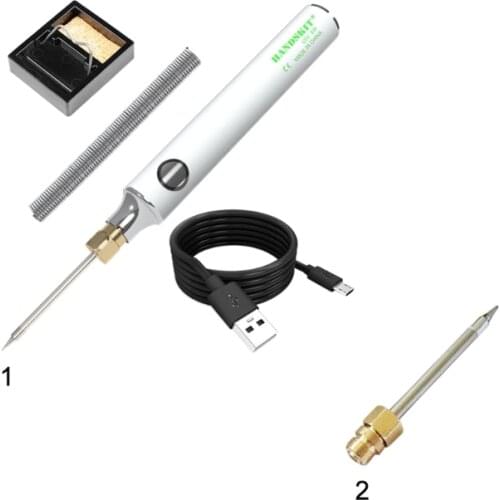 5V 8W Soldering Kit Mini Electric Soldering Iron Tools Equipment USB Powered Adjustable Temperature with Solder Stand and X7XD