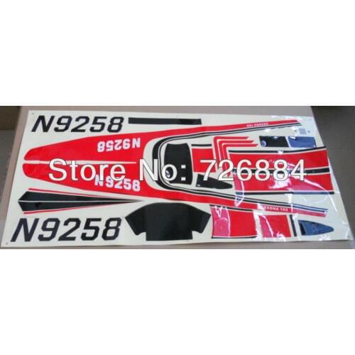 Cessna 182 rc plane sticker set