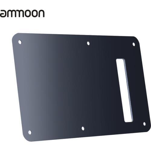 Pickguard Tremolo Cavity Cover Backplate Back Plate 3Ply for Stratocaster Modern Style Electric Guitar Black