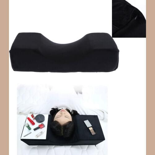 Eyelash Extension Neck Support Pillow, Beauty Salon Grafting Eyelash Curve Pillow Neck Contour Pillow, Black Color