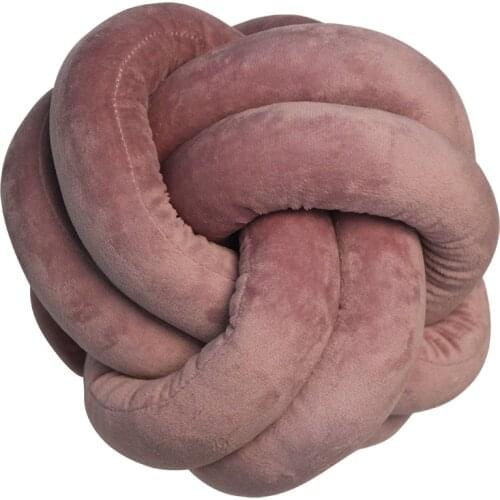 Soft Knot Pillow Ball Cushions Bed Stuffed Pillow Home Decor Ball Plush Throw Knotted Pillow