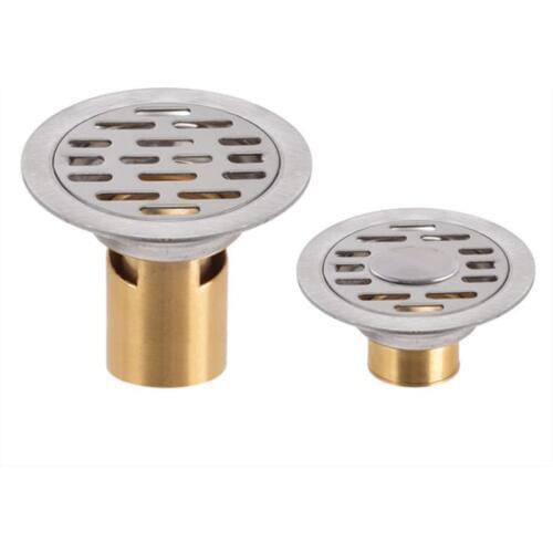 304 Stainless Steel Washing Machine Floor Drain Shower Room Round Surface Brushed Proces Design Floor Drain 8CM