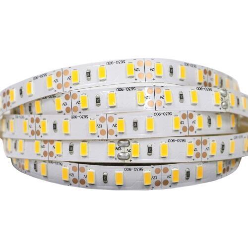 LED Strip light tape Neutral white Warm white 5M 5630 5730 SMD DC12V 60/90/120 Leds/m PCB 10MM 5630 LED Ribbon String light