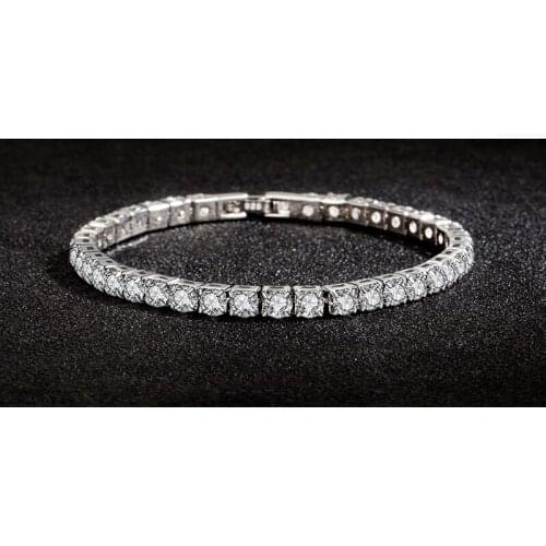 KOFSAC New Fashion 925 Sterling Silver Jewelry Bracelets For Women Bangle Luxury Full Zircon Bangle Bracelet Girl Birthday Gifts