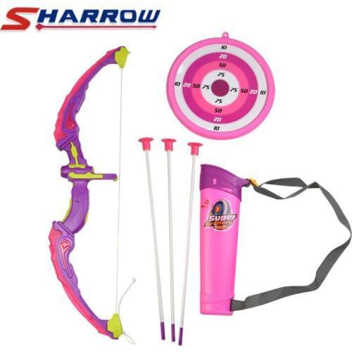 1Set Kids Archery Toy 3 Suction Arrows Bow Games Gift Park Fun Toxophily Children Kids Outdoor Practice Shooting Accessories