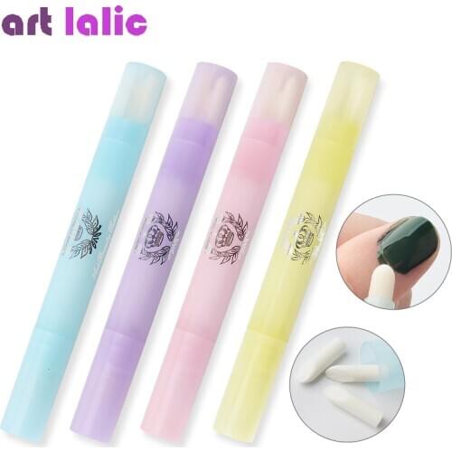 1Pc Nail Art Polish Corrector Removal Pen + 3Pcs Replacement Tips Cleaner Erase Removal Mistake Refillable Manicure Tools