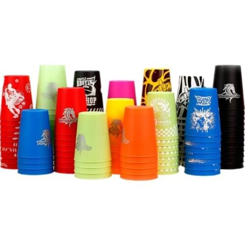 12 Pieces Quick Stacks Cups Fast Reaction Stacking Game Sports Stacking Cups Speed Training GameFunny Indoor Game