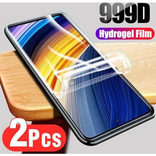 2 pcs hydrogel film for poco x3 pro screen protector pocophone x3 pro soft glass poco x3 xiaomi poco x3 nfc hidrogel poco x3 pro