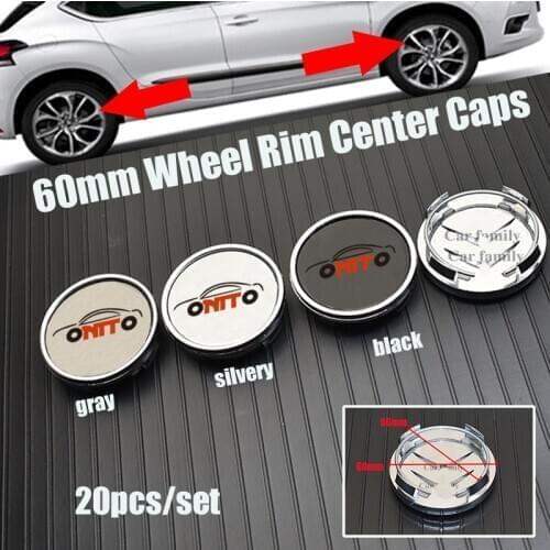 20pcs 60mm 2.36inch original Car Rims Wheel Hub Center Covers For Citroen PicassoC2/C3/C4C5/C6/C8/DS3/DS4/DS5 Auto Emblem Badge
