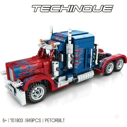 849pcs Technic Mechanical Ultimate Series Compatible lepining Ideas Heavy Container Trucks Set Christmas Gift for Children