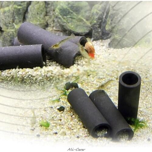 Aquarium Tank Tube Breeding Hiding Cave Shelter For Fish Shrimp Spawn Live Plant Aquarium Decor Ceramic