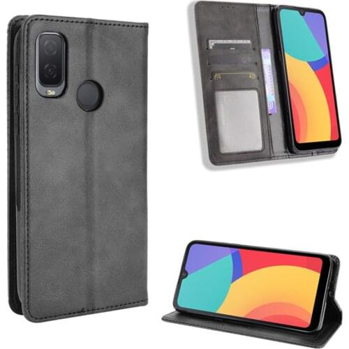 For Alcatel 1L 2021 Case Luxury Flip PU Leather Wallet Magnetic Adsorption Case For Alcatel 1L 2021 1 L Alcatel1L Phone Bags