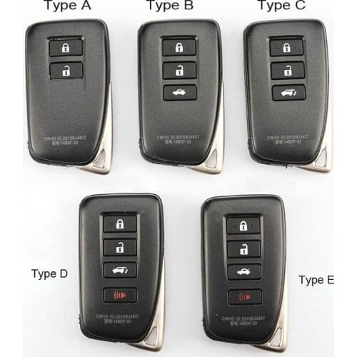 Smart Remote Key shell for Lexus 2013 2 3 4 Buttons Replacement Car Blanks Key Case