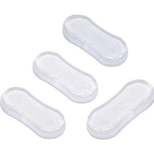 4-piece Toilet Seat Cover Mute Anti-collision Transparent Sticker Rubber Cushion Furniture Silencer Anti-vibration Cushion