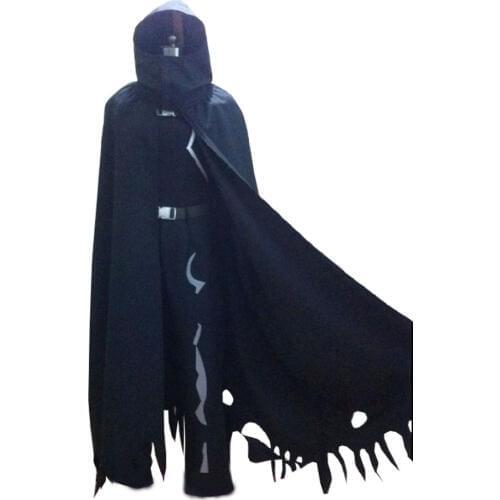 2017 Sword Art Gun Gale Online Death Gun Sterben Cosplay Costume Coat Mantle Cosplay Black Cloak